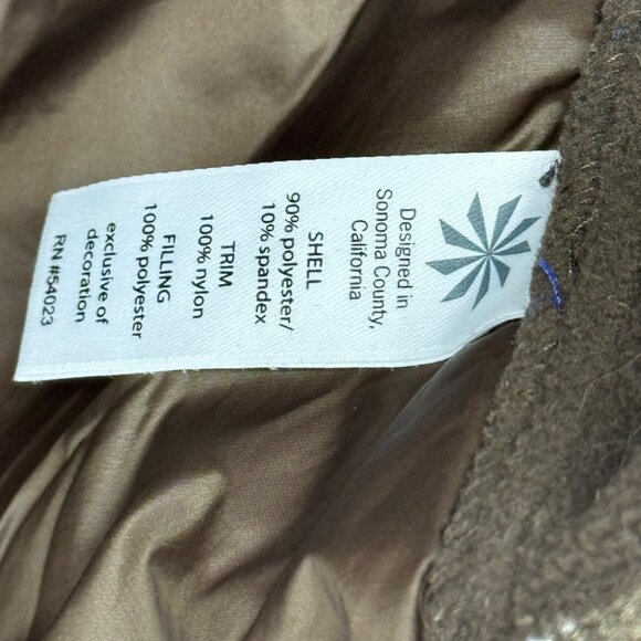 Athleta Womens  Rock Springs Jacket Olive Green Quilted Hooded Reflective size X - Picture 6 of 11